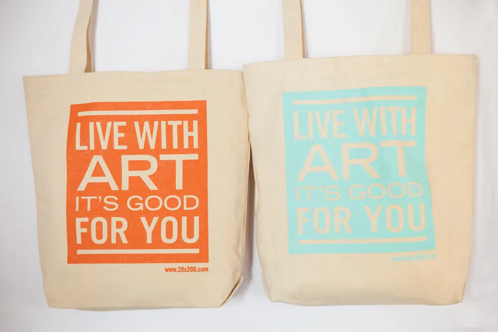 Live With Art Canvas Tote Bags