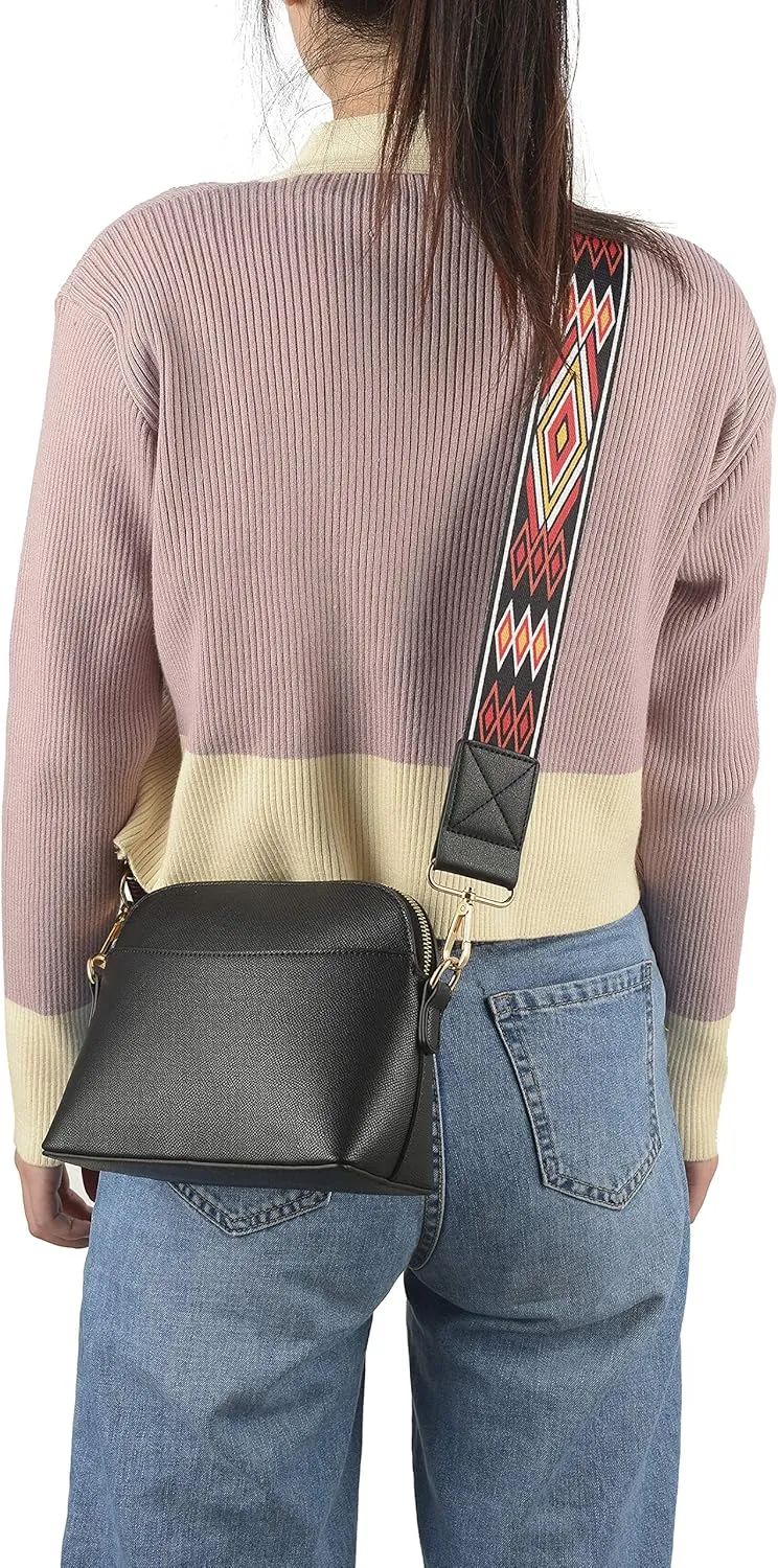 lola mae 2” Wide Shoulder Strap Replacement for Handbags Adjustable Removable Guitar Canvas Crossbody Belt for Purse