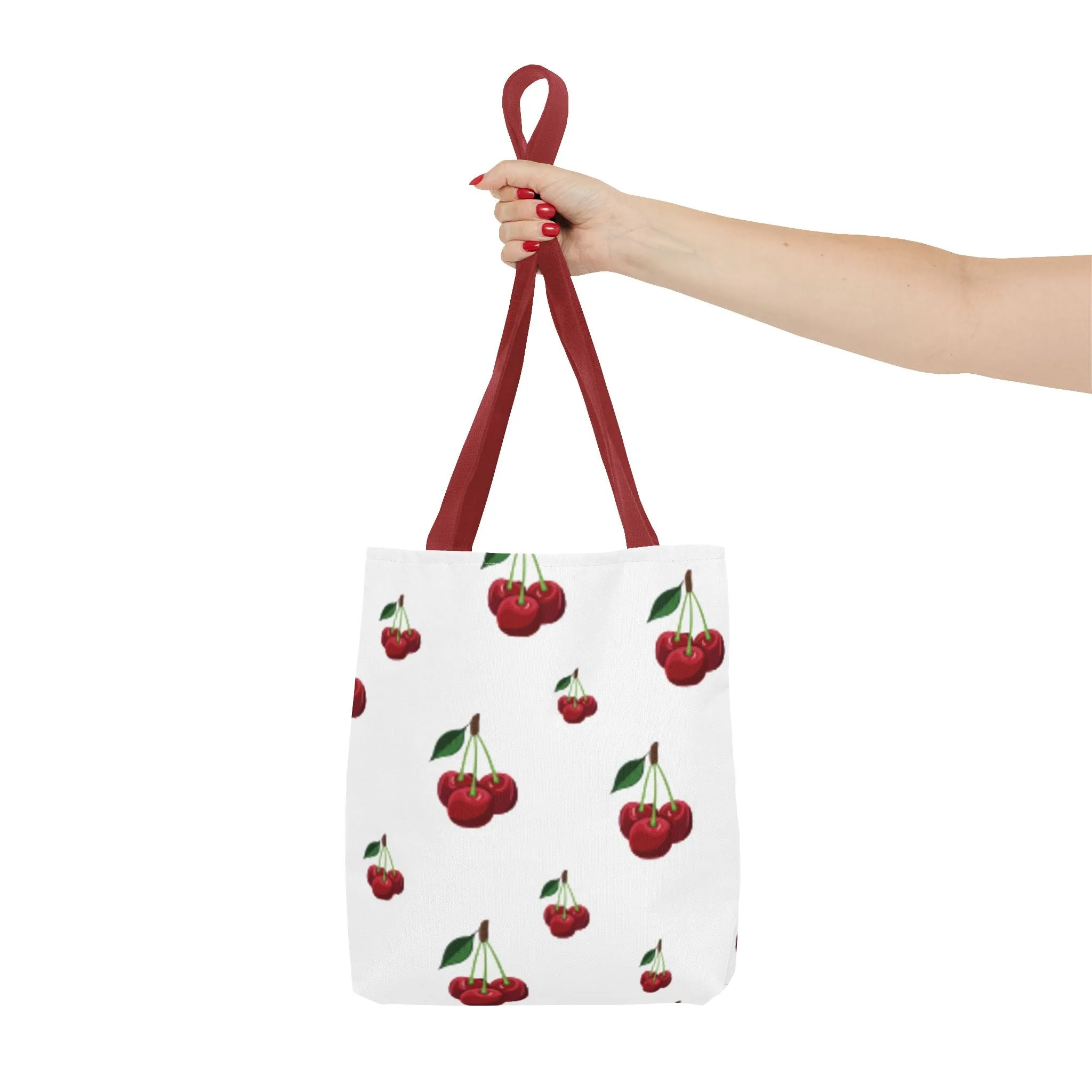 Long-lasting Stylish Bag, Grocery Cherry Bag, Blossom Floral Tote, for Gift Cute Tote Summer Economical Shopping Eco-Friendly Her, Design Accessory,
