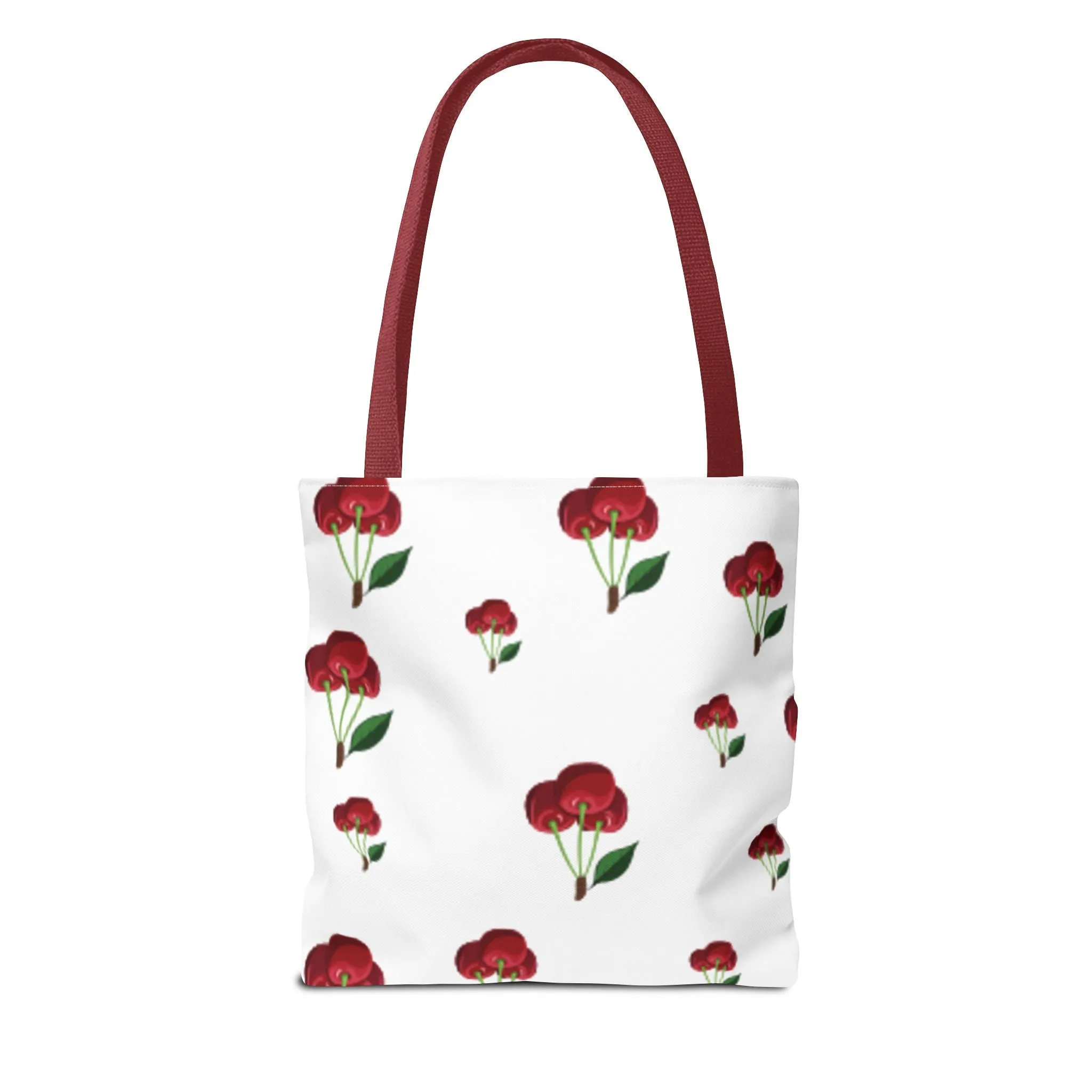 Long-lasting Stylish Bag, Grocery Cherry Bag, Blossom Floral Tote, for Gift Cute Tote Summer Economical Shopping Eco-Friendly Her, Design Accessory,