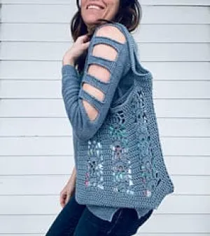 Lotus Blossom Tote (crochet)