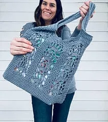 Lotus Blossom Tote (crochet)