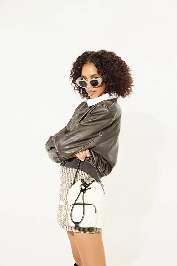Lucky Puffer Mini Gift Bucket Crossbody Bag