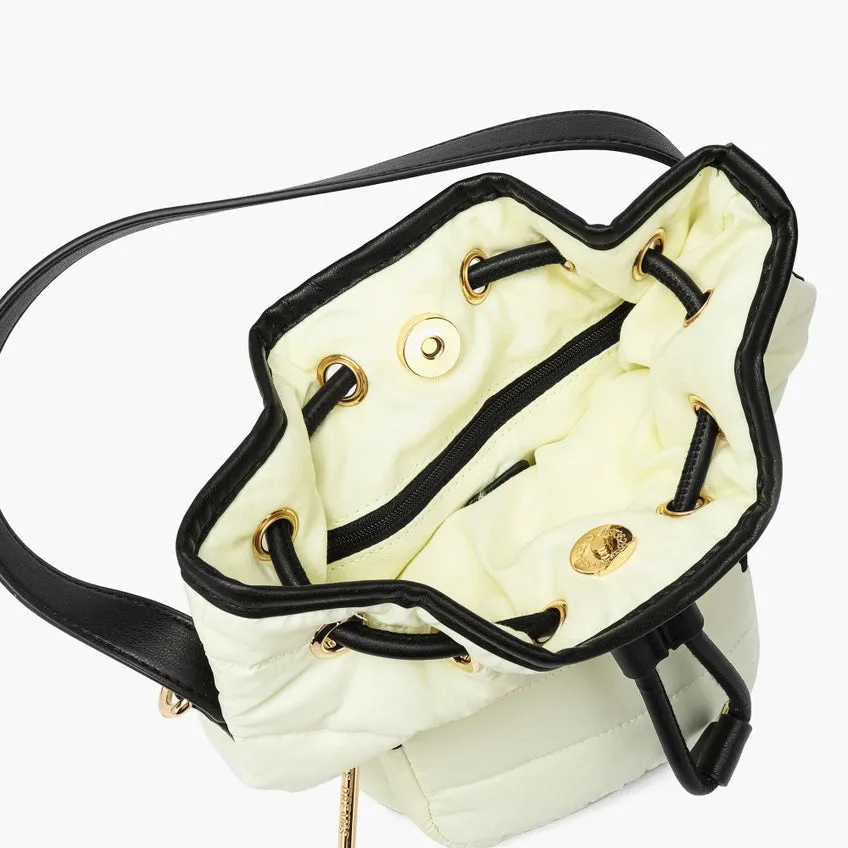 Lucky Puffer Mini Gift Bucket Crossbody Bag