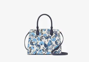 Madison Peacock Floral Printed Medium Satchel