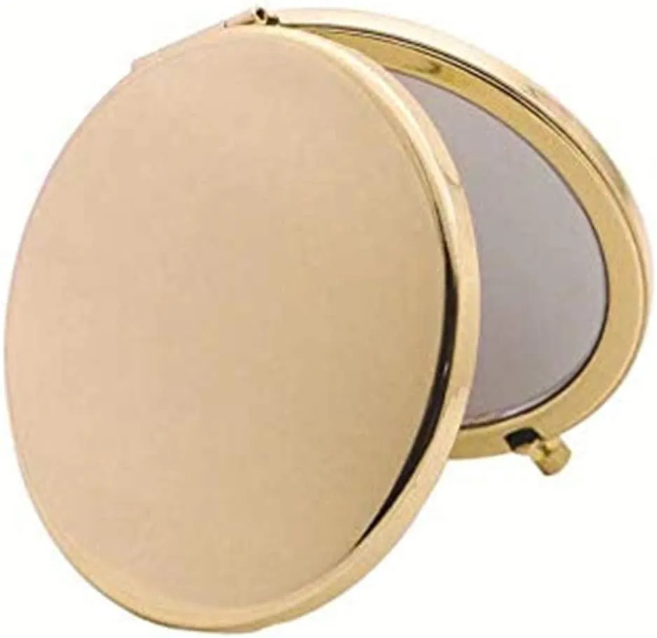 Magnifying Compact Mirror for Purses with 2 X 1X Magnification, Folding Mini Pocket Double Sided Travel Makeup Mirror,Perfect for Purse, Pocket Mirror for Gift