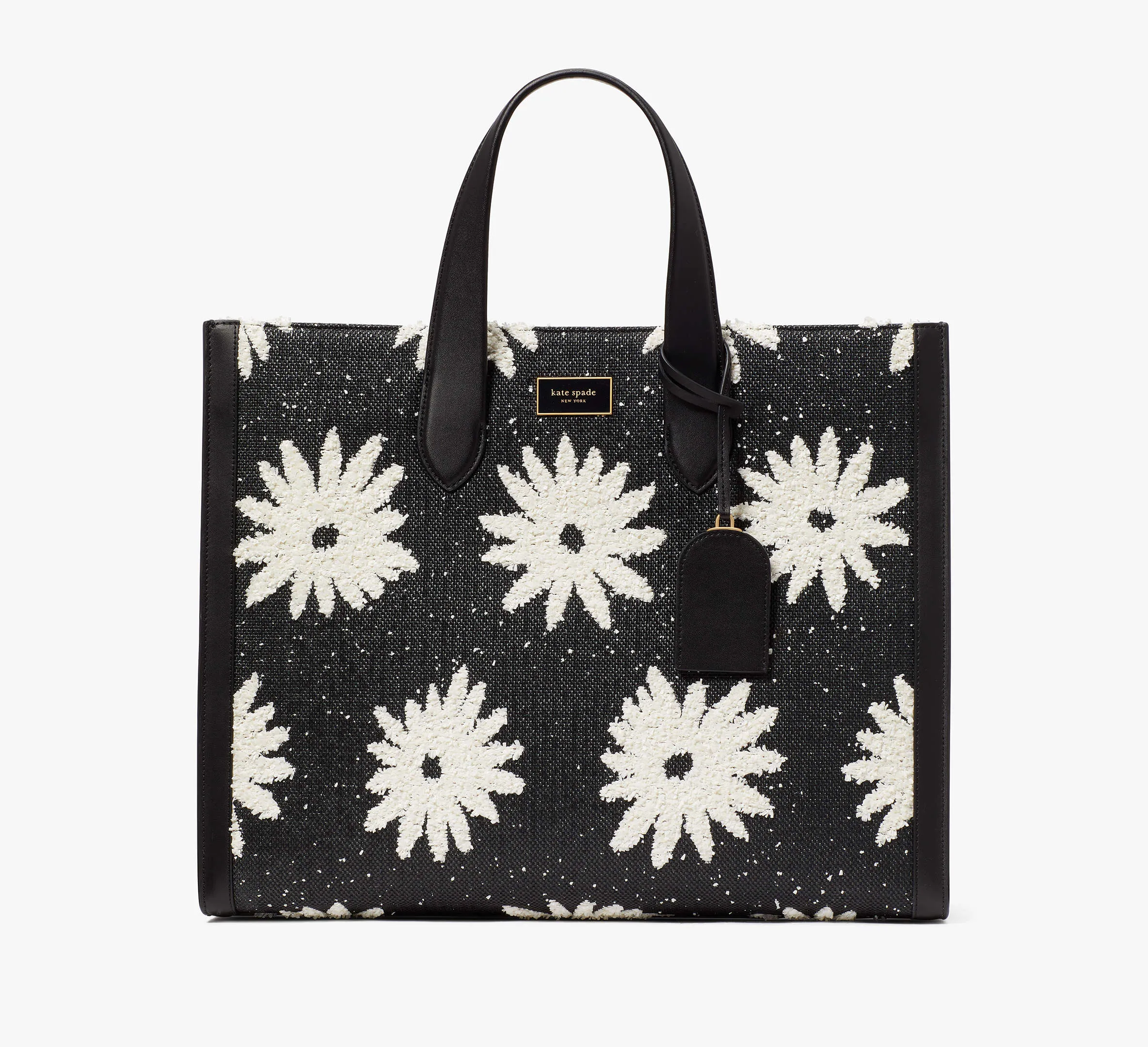 Manhattan Floral Straw Large Tote