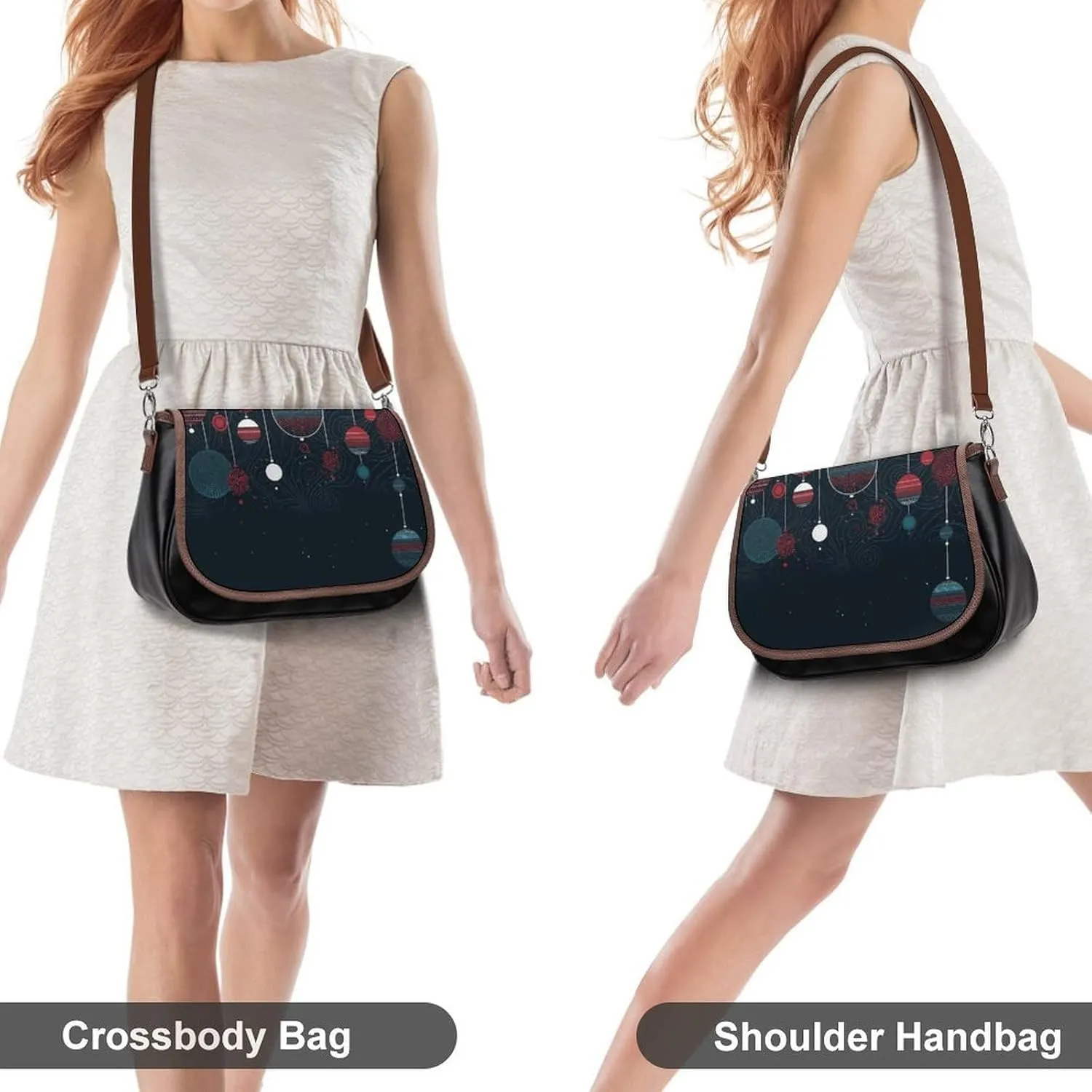 Marble Crossbody Bags for Women,PU Leather Tote Bag for Women,Shoulder Bag Purse for Work Shopping Travel