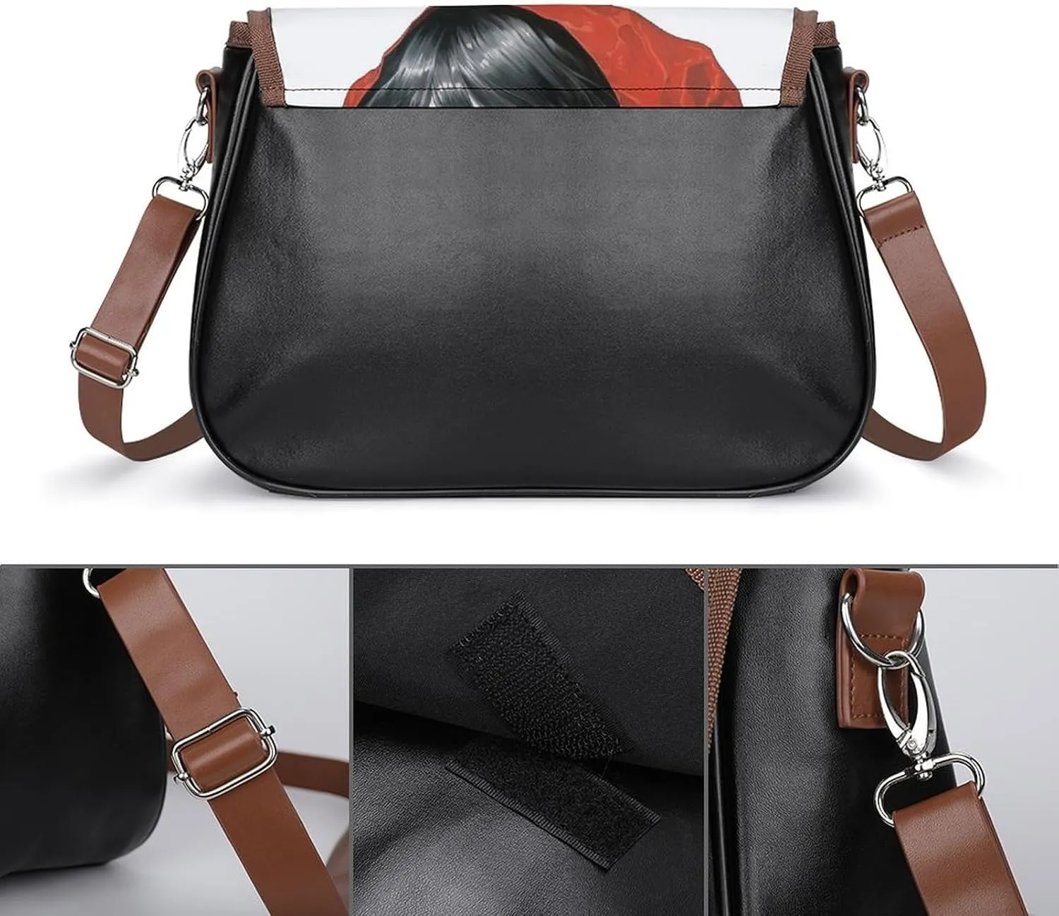 Marble Crossbody Bags for Women,PU Leather Tote Bag for Women,Shoulder Bag Purse for Work Shopping Travel