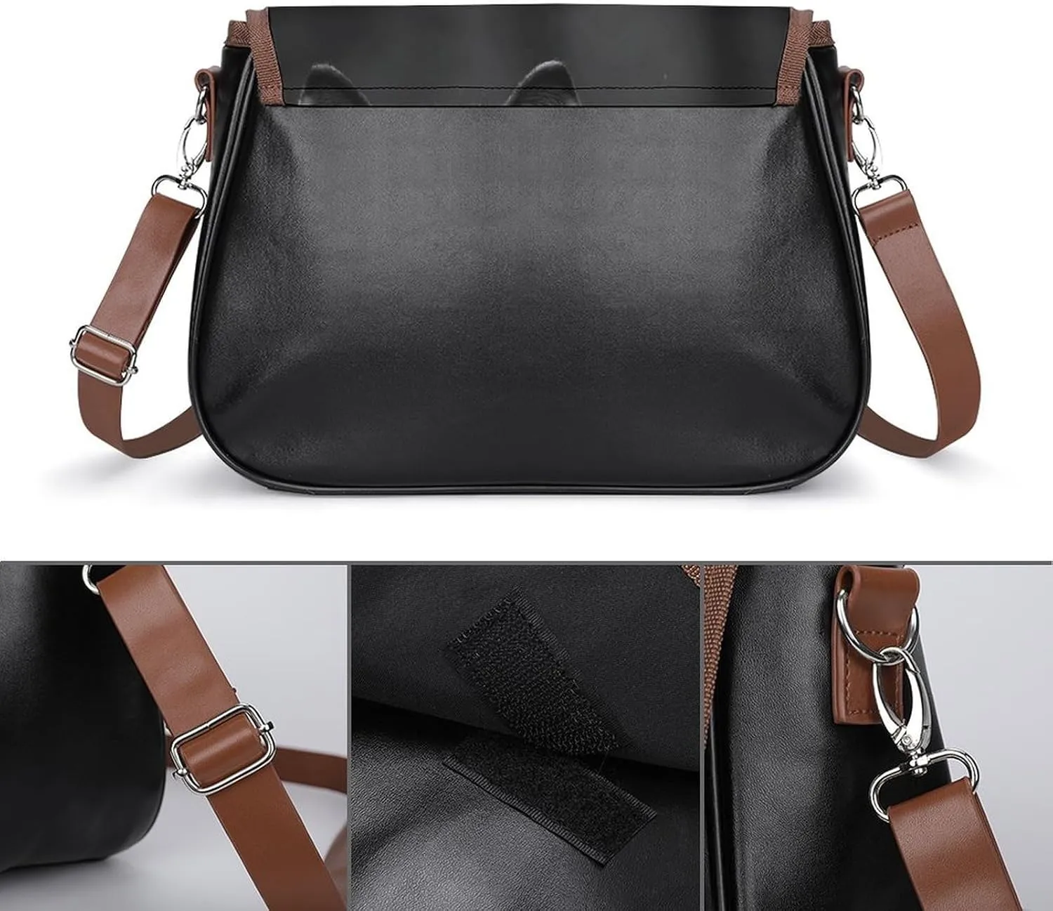 Marble Crossbody Bags for Women,PU Leather Tote Bag for Women,Shoulder Bag Purse for Work Shopping Travel