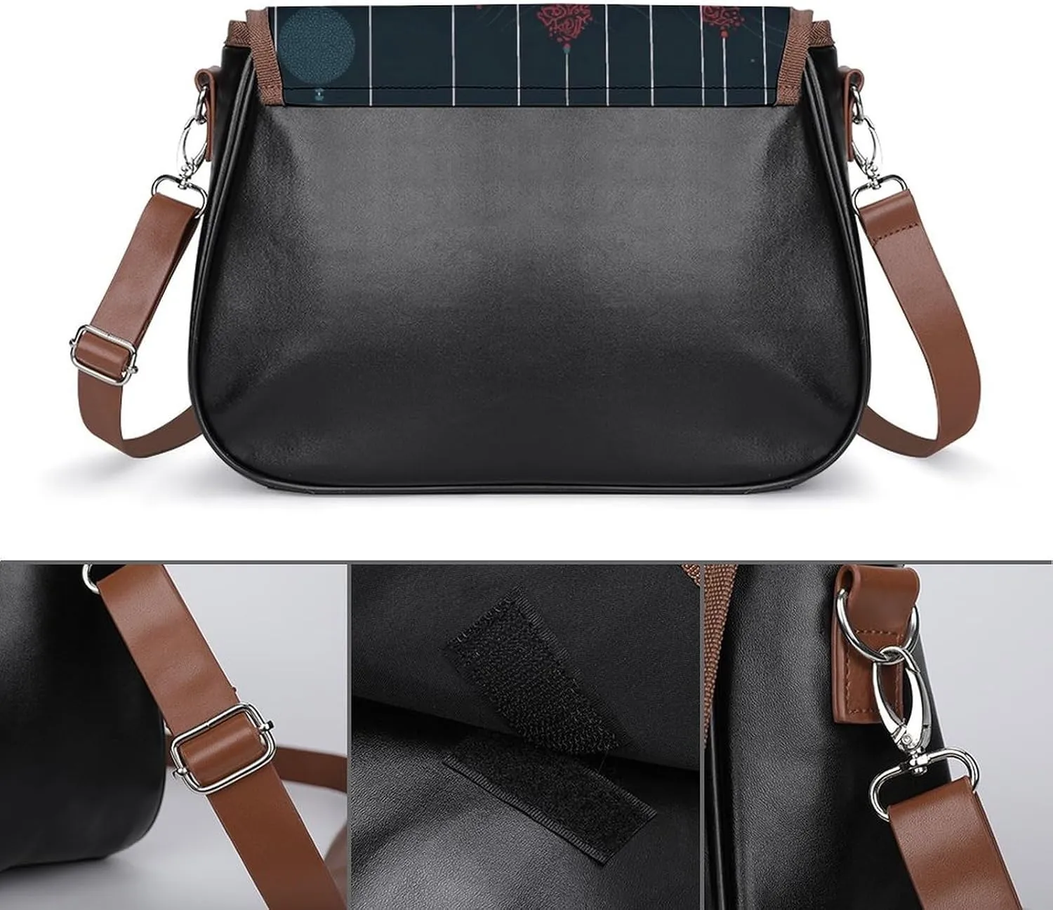 Marble Crossbody Bags for Women,PU Leather Tote Bag for Women,Shoulder Bag Purse for Work Shopping Travel