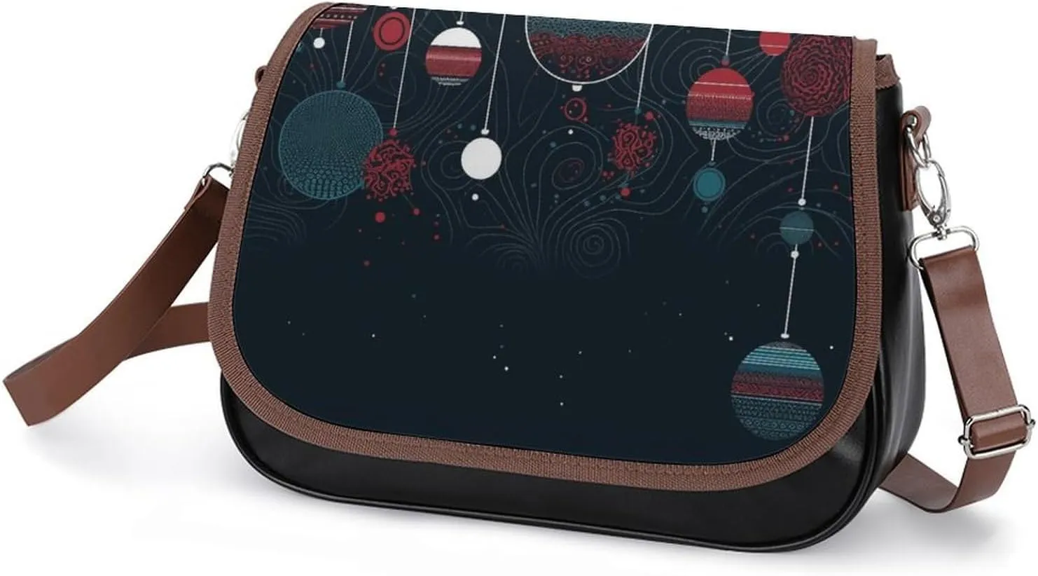 Marble Crossbody Bags for Women,PU Leather Tote Bag for Women,Shoulder Bag Purse for Work Shopping Travel