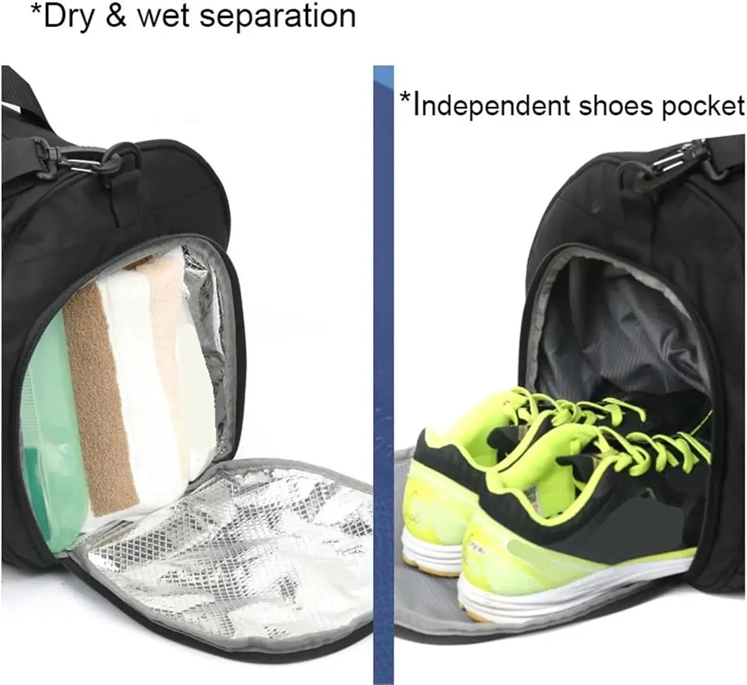 Men's Gym Bag Large Gym Bag Fitness Bags Wet Dry Training Men Yoga for Shoes Travel Shoulder Handbags Multifunction Work Out Swimming Bag for Fitness & Workout(Deep Grey Big)