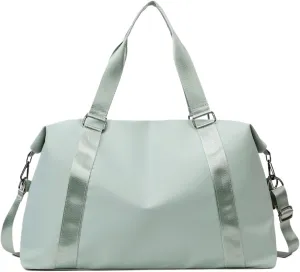 Men's Gym Bag Large Travel Bag Multi-Functional Travel Tote Bag Handbags Nylon Waterproof Shoulder Bag Wet Dry Pockets Gym Bag For Fitness & Workout(Green Small)