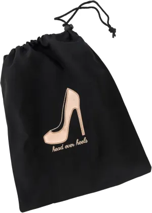Miamica Shoe Storage Bag – 11” x 9” – Cute Shoe Bag for Women w Interior Divider, Protects Luggage - Fits 1-2 Pairs of Shoes