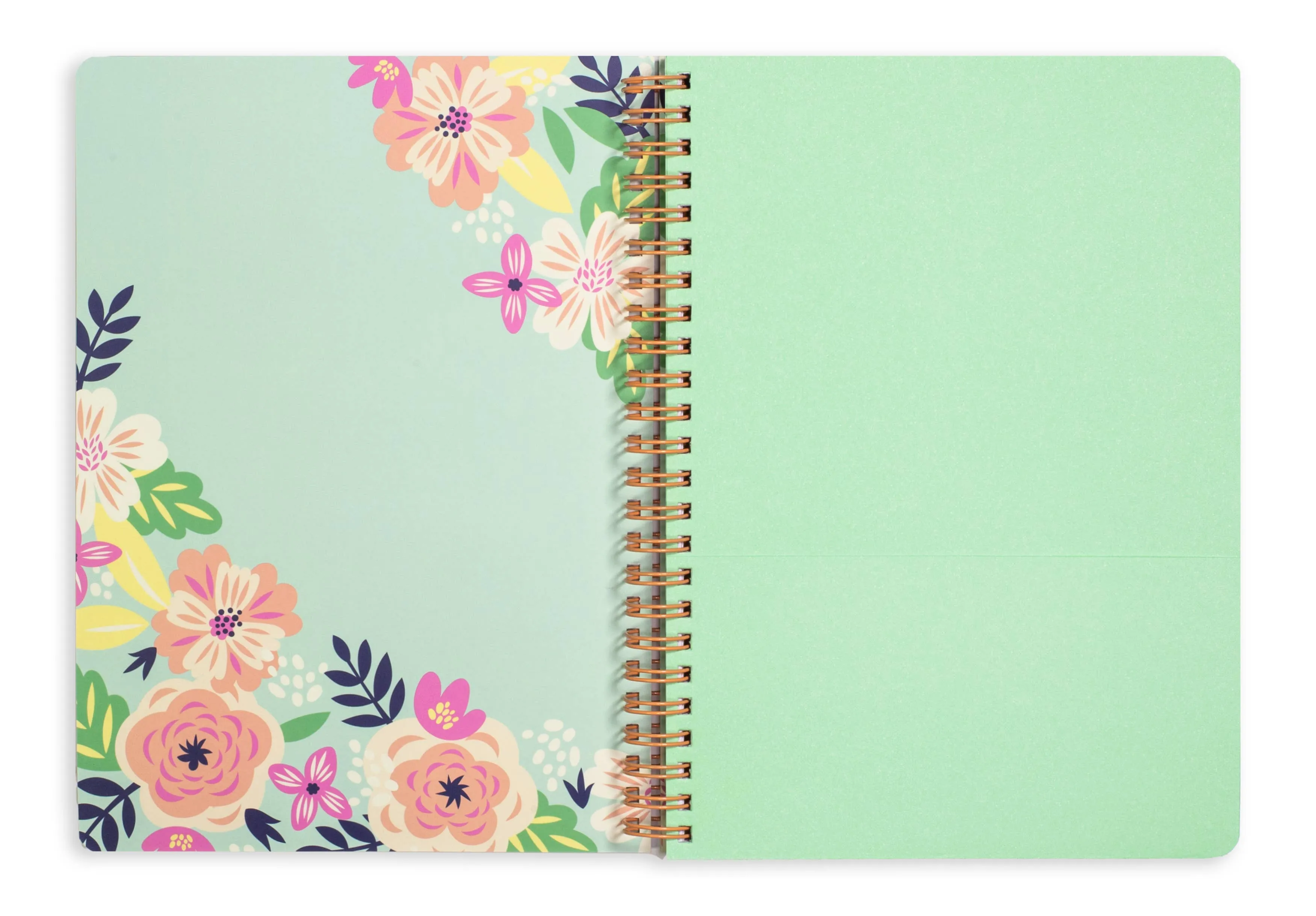 Mini Mint Floral Notebook