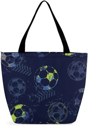 MoBlinko Abstract Baseball Ball Women Tote Bags Yoga Reusable Grocery Bagsshoulder Bag Handbag with Zipper