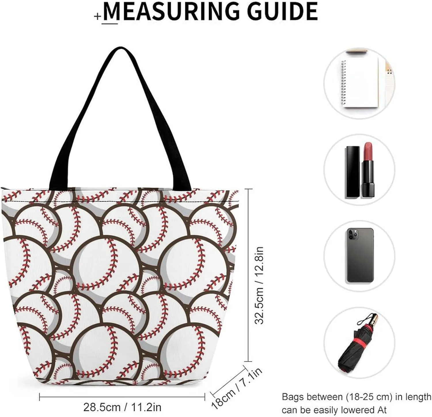 MoBlinko Abstract Baseball Ball Women Tote Bags Yoga Reusable Grocery Bagsshoulder Bag Handbag with Zipper