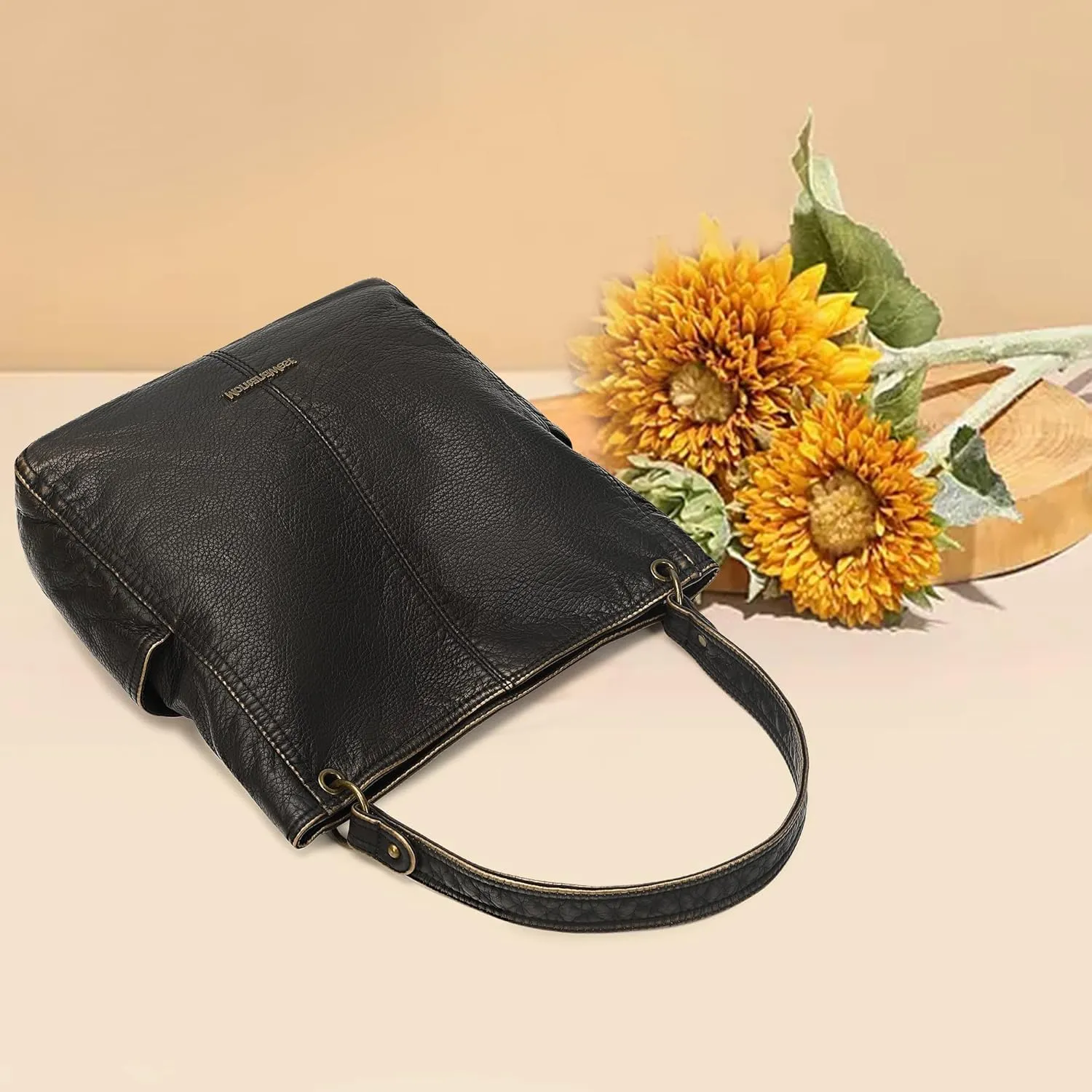 Montana West Hobo Purses for Women Soft Top Handle Shoulder Bag with Wallet Set