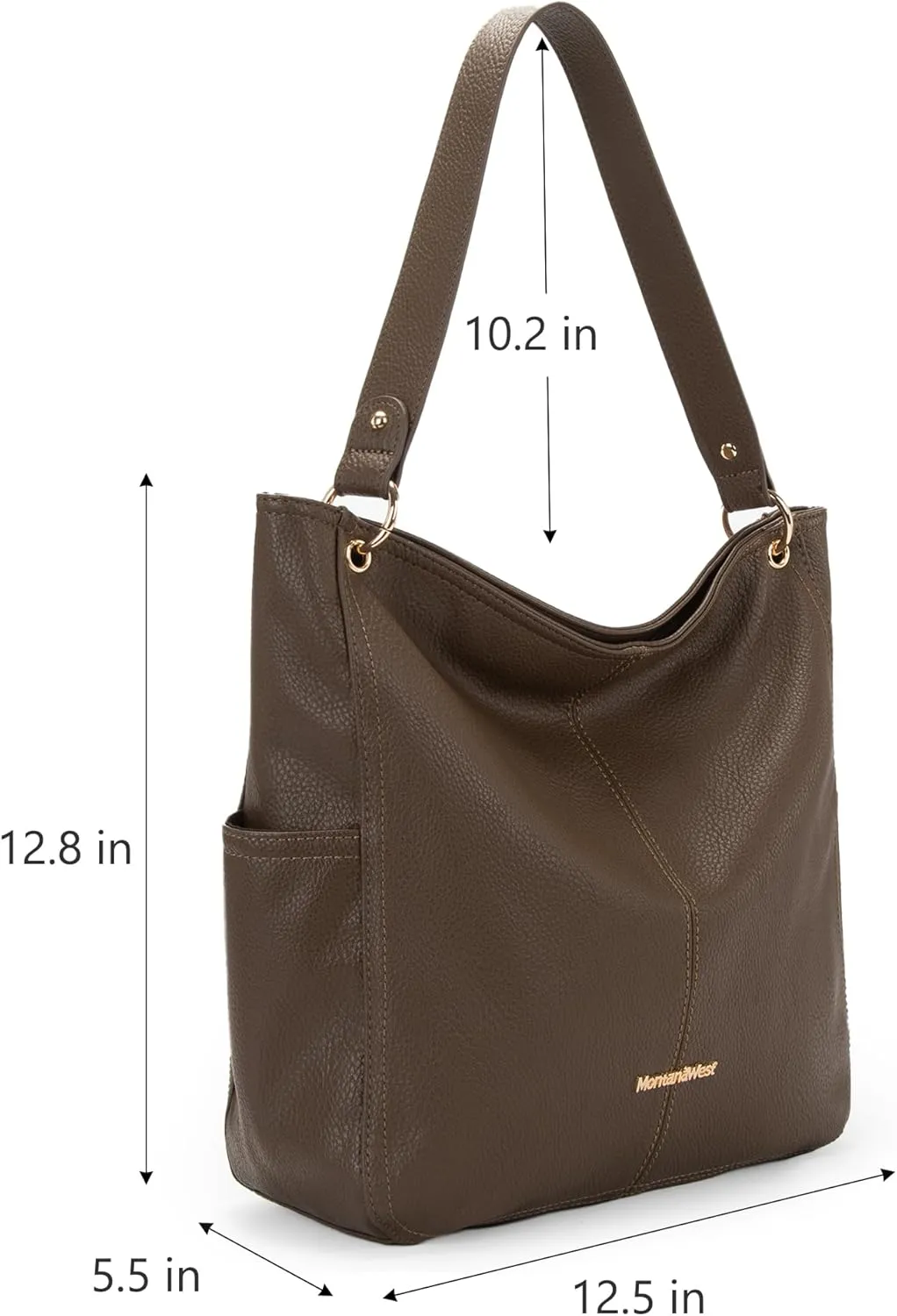 Montana West Hobo Purses for Women Soft Top Handle Shoulder Bag with Wallet Set