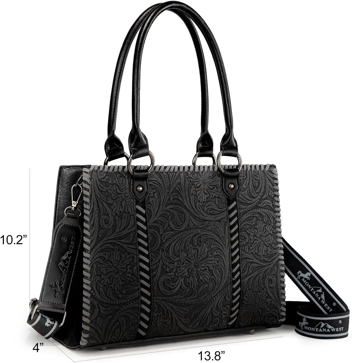 Montana West Western Tooling Handbags Vintage Prints and Whipstitch Craftsmanship