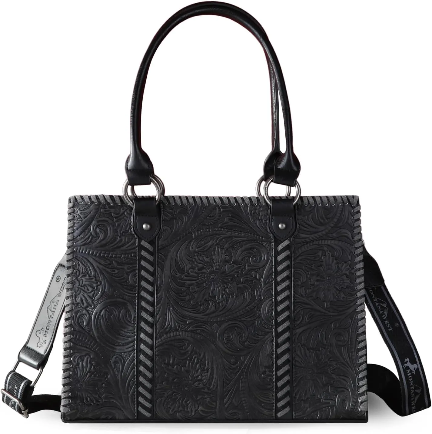 Montana West Western Tooling Handbags Vintage Prints and Whipstitch Craftsmanship