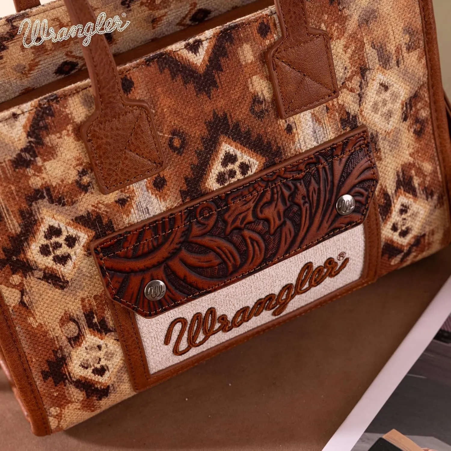 Montana West Wrangler Aztec Tote Bag for Women Western Purses and Handbags