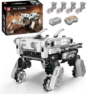 Mould King 21075 Robot Dog Building Blocks, 1887 Pieces Lunar Module Toy for Adults and Kids, DIY Aircraft Model Kits, Power Module & Educational Model