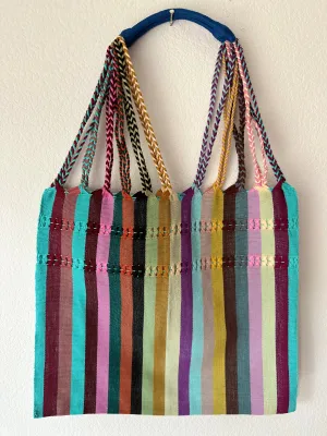 Multicolor Loom Tote Bag