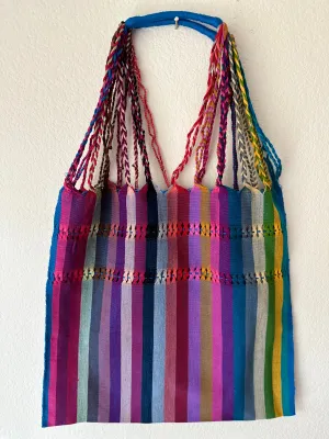 Multicolor Loom Tote Bag