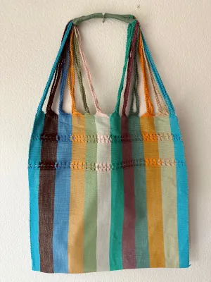 Multicolor Loom Tote Bag
