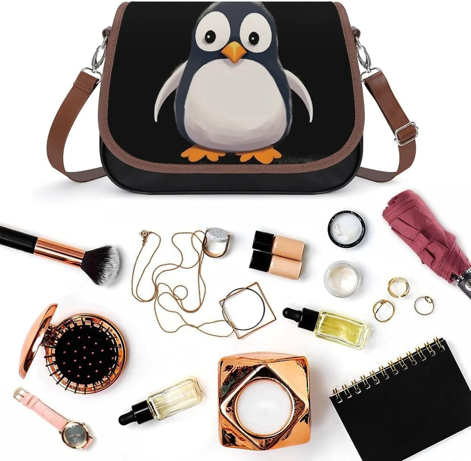 Music Symbol Crossbody Bags for Women,PU Leather Tote Bag for Women,Shoulder Bag Purse for Work Shopping Travel
