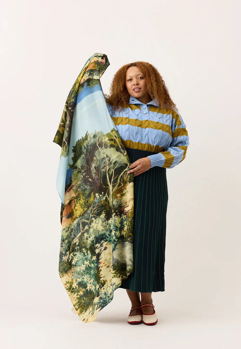 Nancybird Wool Scarf - Flannel Flower
