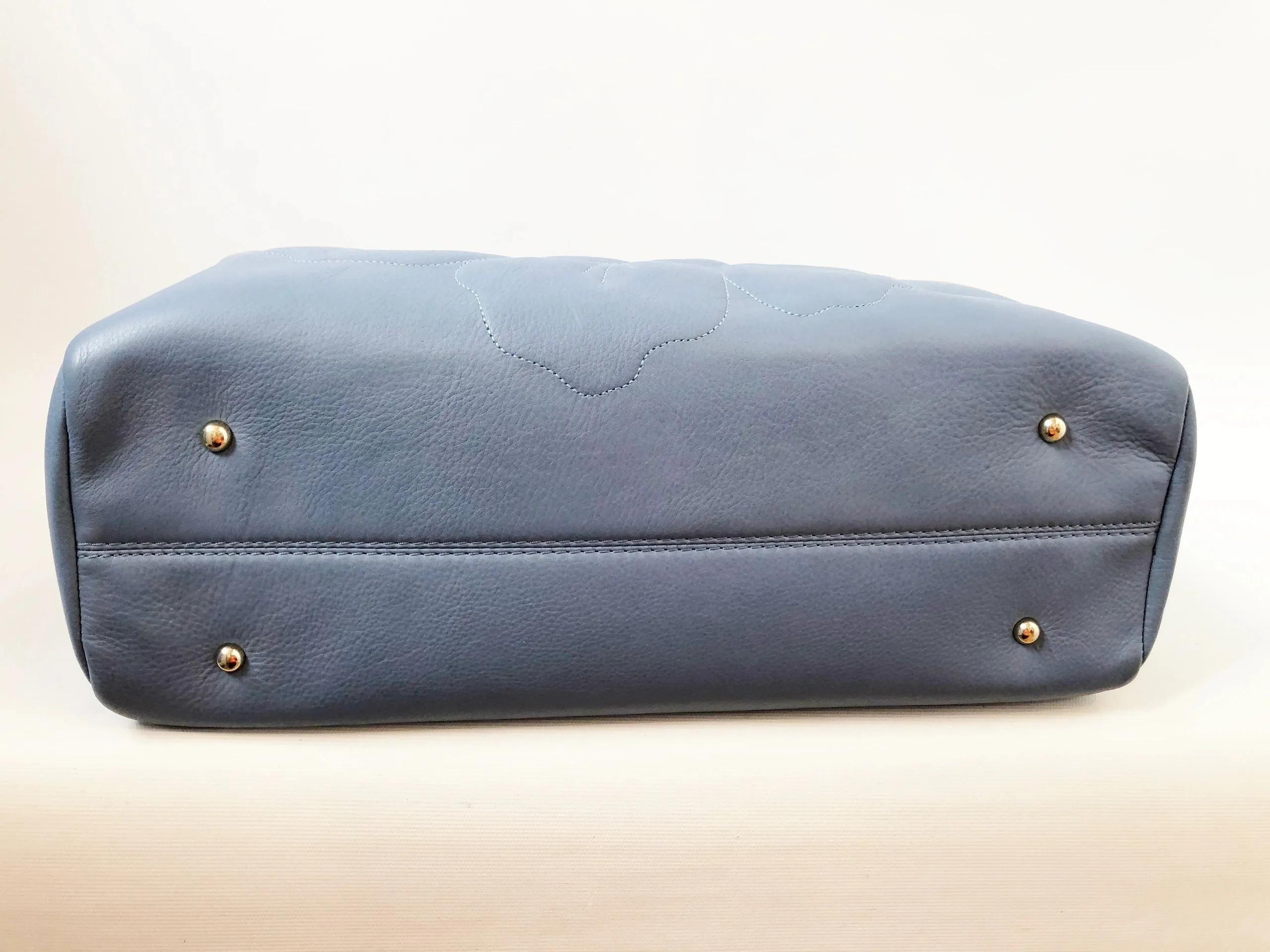 NEW Anne Fontaine Floral Front Leather Handbag