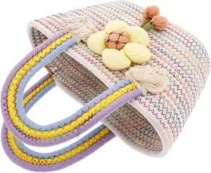 NOLITOY Top Handle Purse Women's Fashion Tote Bag Large Handbags for Women Handwoven