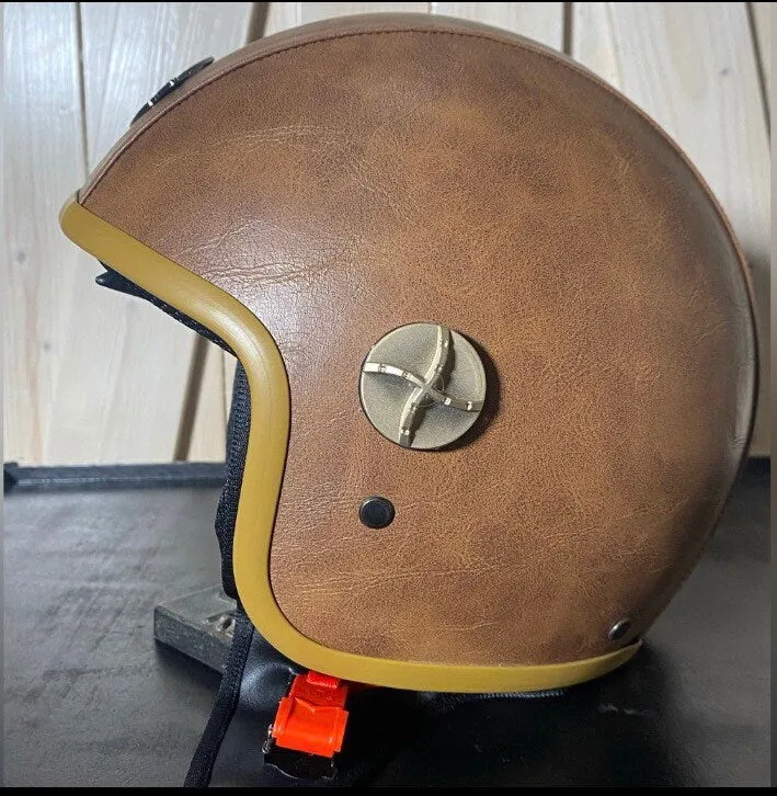 nwt Helmet His & Her M-XL Vintage Riviera cream white Italian racing stripes Black Racer Aqua Red Camel DOT motorcycle Vespa riding helmets