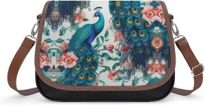 Ocean Wave Crossbody Bags for Women,PU Leather Tote Bag for Women,Shoulder Bag Purse for Work Shopping Travel