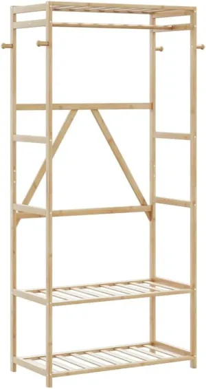 Optimize Space with Clothes Rack and Shelves, Sturdy Design, for Organizing Clothes and Accessories, 31.5" x 15.7" x 68.9"