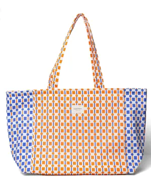 Orange squares Shopper Tote
