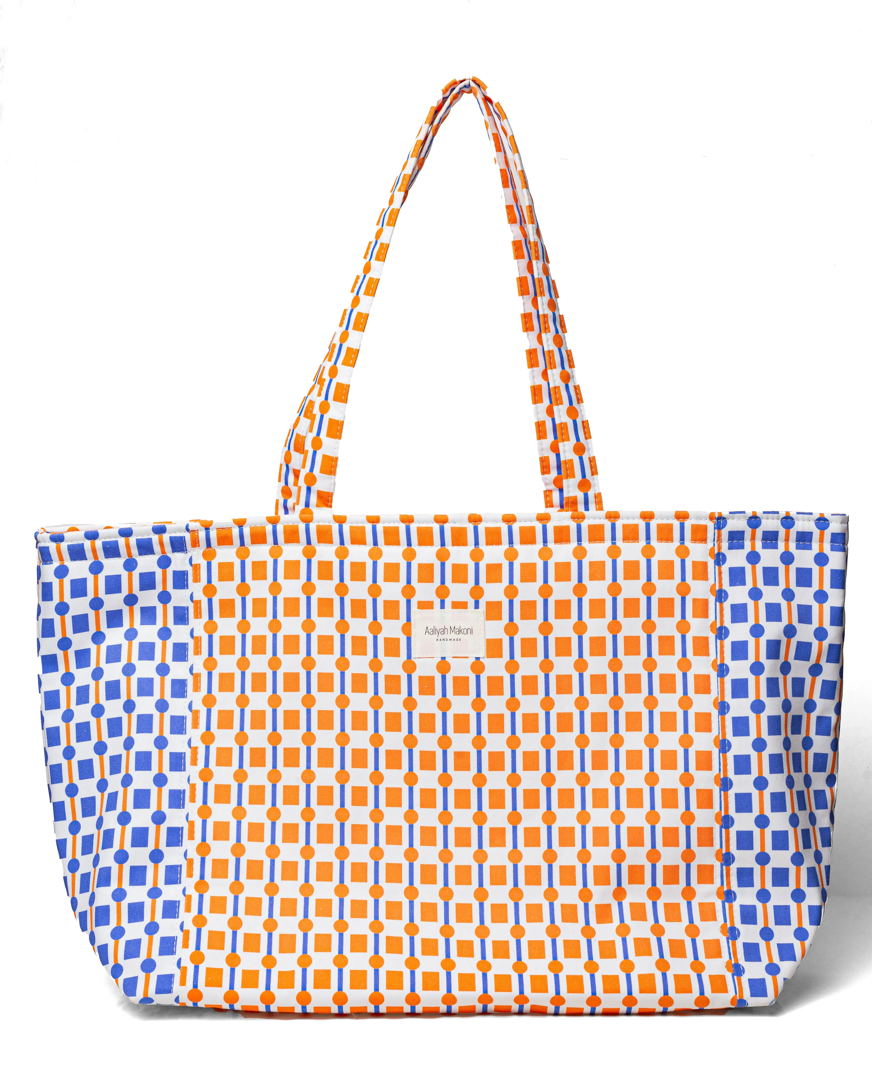 Orange squares Shopper Tote