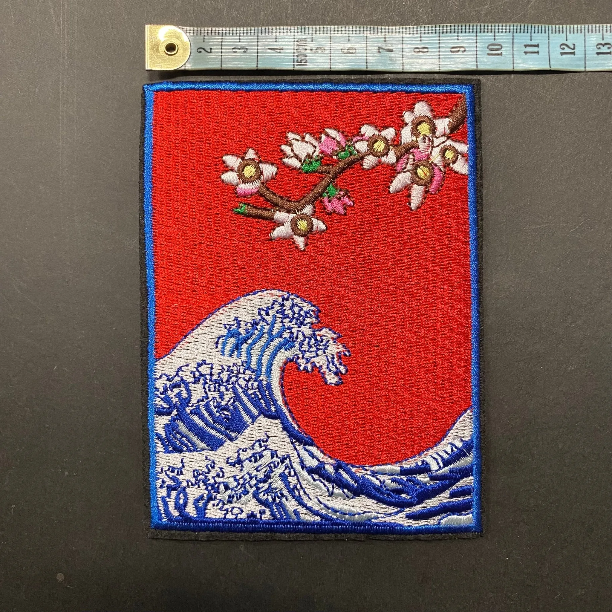 Patch - Japanese Wave and Cherry Blossom