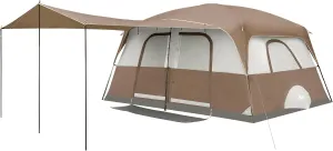 PORTAL 6 | 8 | 10 Person Family Camping Tent with Porch, Big Family Camping Tent with Tall Height, Good Ventilation, Water Resitant Large Tent for Outdoor Camping, Backyard