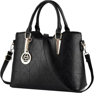 Purses and Handbags for Women Fashion Ladies PU Leather Top Handle Satchel Shoulder Tote