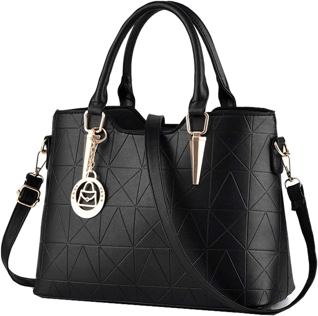 Purses and Handbags for Women Fashion Ladies PU Leather Top Handle Satchel Shoulder Tote