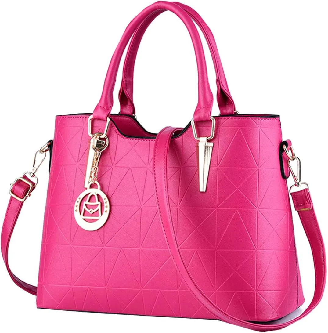 Purses and Handbags for Women Fashion Ladies PU Leather Top Handle Satchel Shoulder Tote