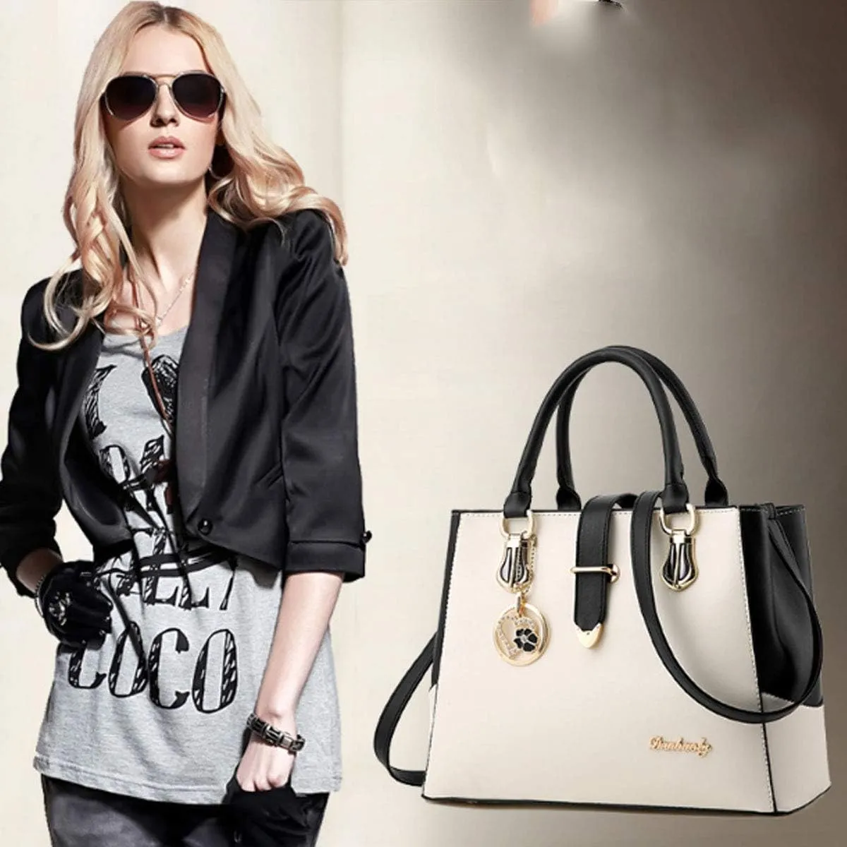 Purses and Handbags for Women Tote Shoulder Crossbody Bags with Long Strap Detachable