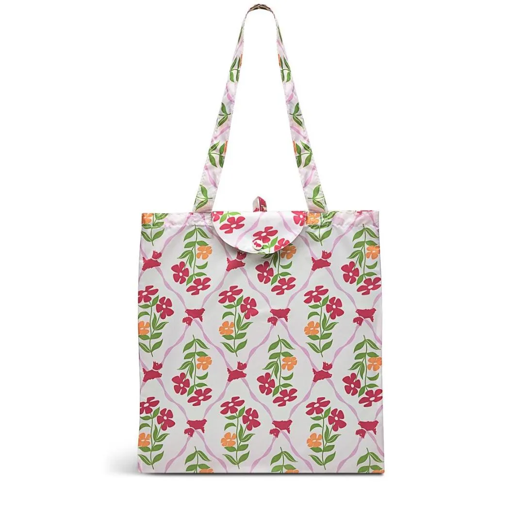Radley Carousel Floral Responsible Foldaway Bag - Chalk