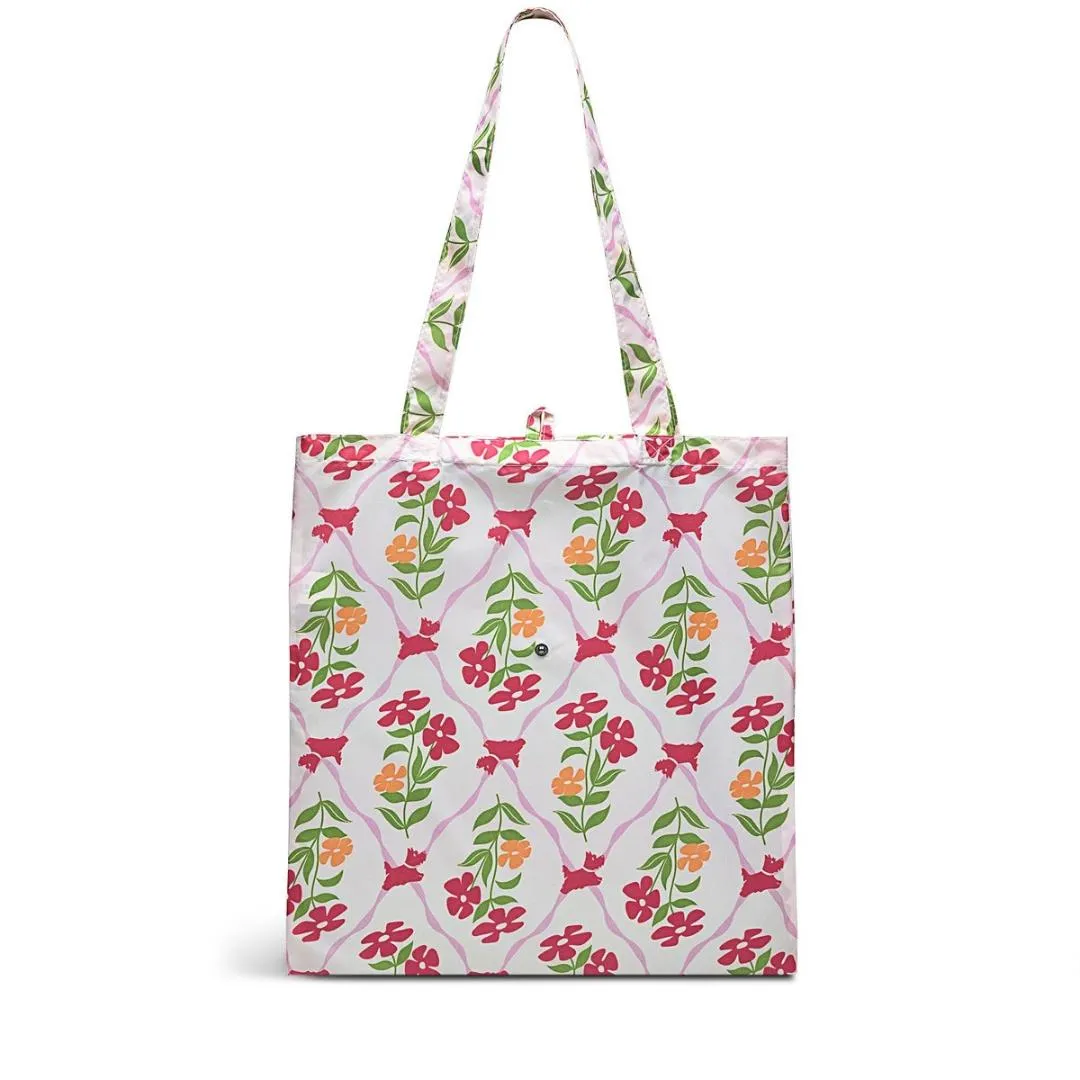 Radley Carousel Floral Responsible Foldaway Bag - Chalk