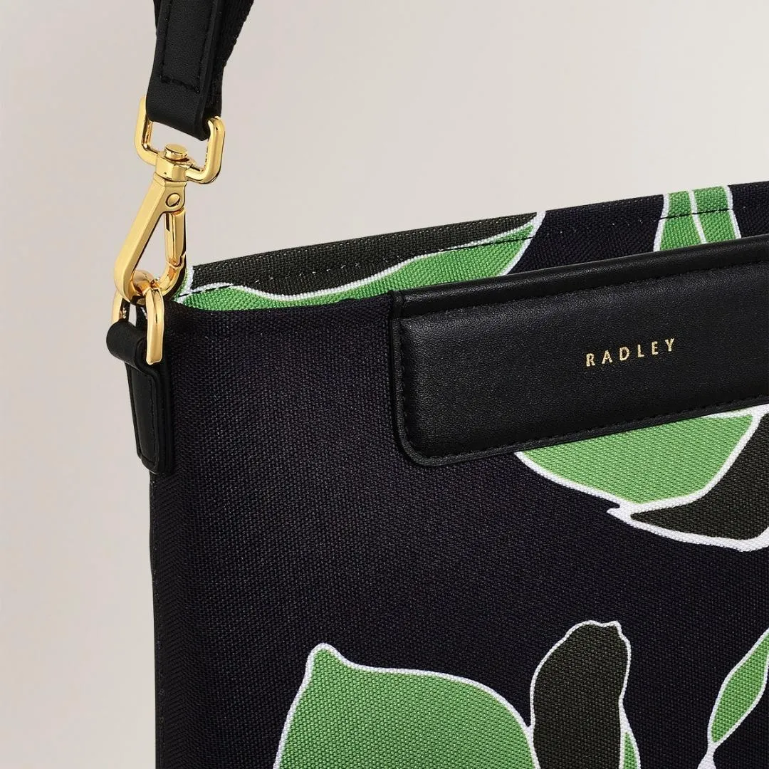 Radley Southwell Gardens Floral Small Ziptop Crossbody Bag - Black