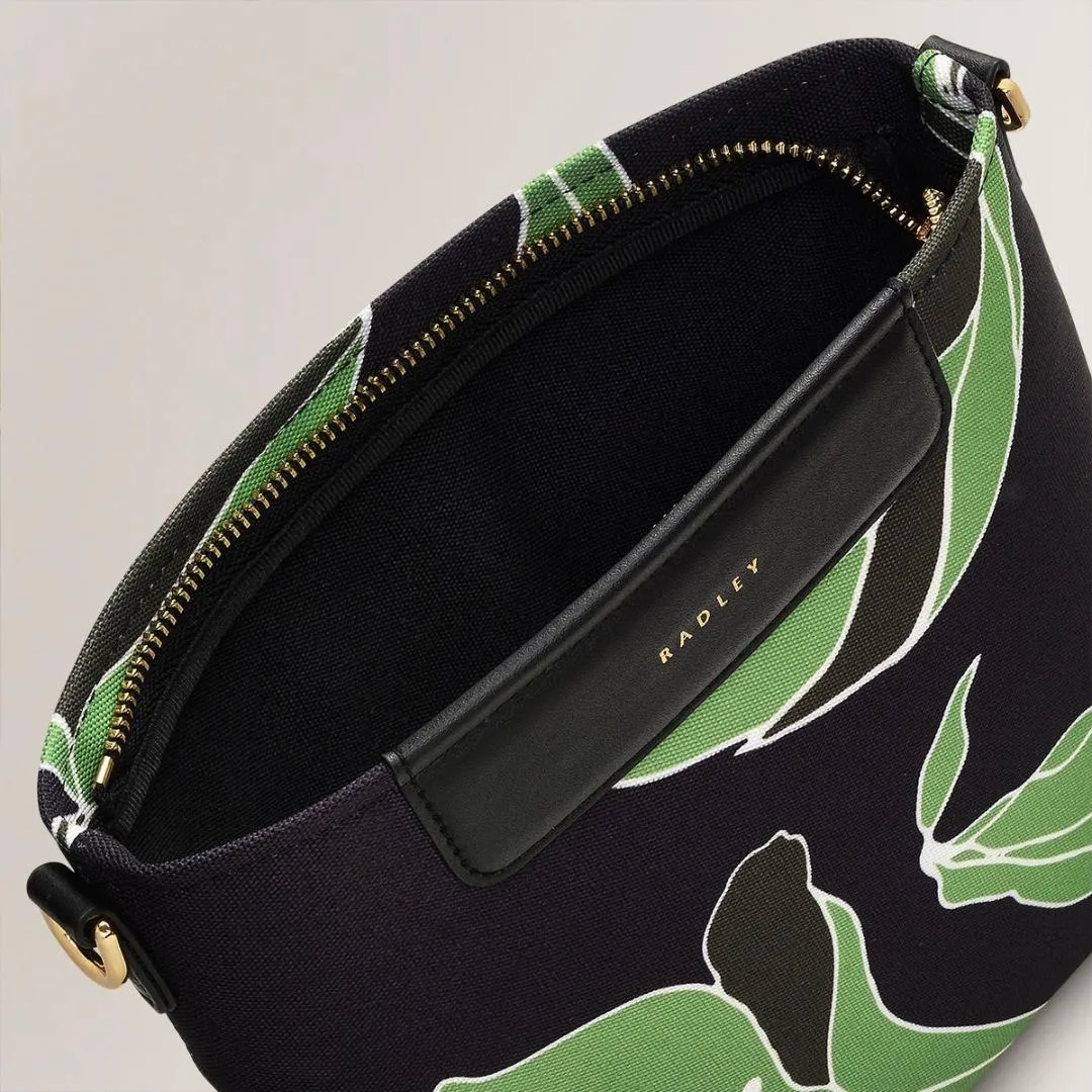 Radley Southwell Gardens Floral Small Ziptop Crossbody Bag - Black